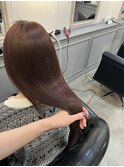 チョコブラウン/ケラチントリートメント/髪質改善/艶感
