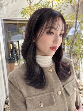 美容室 ビ フェスカ(B FESCA) 2wayバング/ピンク/レイヤーカット/濃いめピンク