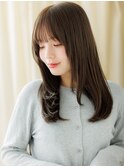 美髪エアーストレート小顔姫カットレイヤーロングZ志木30代40代