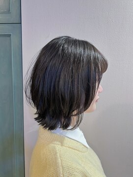 ヘアサロン ナノ(hair salon nano) ボブ/くびれボブ/黒髪/簡単スタイリング/髪質改善/30代/40代