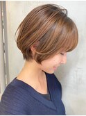 前髪 アンブレラカラーこなれミディイメチェン韓国マッシュ