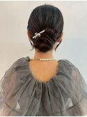 カチモリヘア　お団子　結婚式　同窓会　コンサート　20代30代