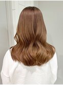 ロング顔周りレイヤー韓国ヘア美髪_ba552443