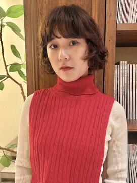 ビュートリアム265(BEAUTRIUM 265) ★プードルパーマボブ/前髪ありココアブラウン/銀座ボブレイヤー