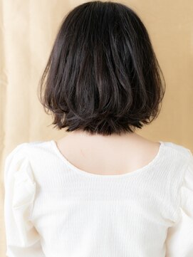カバーヘア 上尾西口店(COVER HAIR) 伸ばしかけ乾かすだけ抜け感黒髪小顔ボブウルフX上尾30代40代