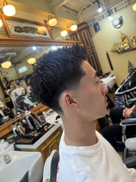 ミスターブラザーズカットクラブ 福岡店(MR.BROTHERS CUT CLUB) テーパースパイキーショート