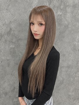 エスト 大阪梅田(EST) 最高級人毛☆シールエクステ80枚+ブリーチカラー