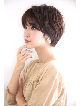 ヘアメイク シュシュ(Hair make chou chou) 大人可愛いマロンベージュAラインボブかきあげ奈良大和八木