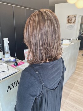 チェレ オレ 新金岡店(Chere ore) 外ハネミディアム×ハイライトグラデーション