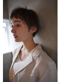 カジュアルショート×シアーベージュ