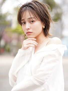 ロミー 本厚木(ROMMY.) 品のあるくびれ大人ボブにヌーディカラーが◎ ROMMY.本厚木