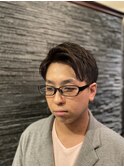 七三分け