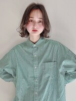 ケーツー エム 京都ラクエ(k-two emu)&nbsp;透明感抜群♪きれいめシースルーグレージュ♪ナチュラルボブ