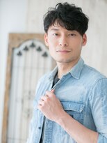メンズヘア ビーセカンド 草加店(MENS HAIR B-2)&nbsp;ニュアンスパーマのルーズツーブロックショートQ