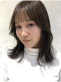 【藤沢/辻堂】くびれミディアム/アッシュグレージュ/レイヤー