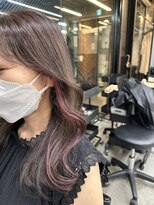 フォンズ(FONS)&nbsp;イヤリングカラー　ピンクカラー　暖色カラー　ブリーチ1回