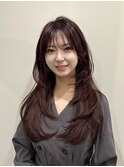 韓国風　韓国ヘア　レイヤー　小顔