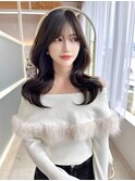 大人可愛い韓国くびれヘア レイヤーカット 2waybang#