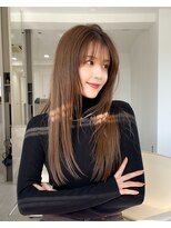 グローブス オモハラ(THE GLOBES OMOHARA)&nbsp;【プレ花嫁】美髪ロング　シアーカラー　フェイスレイヤー