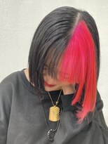 ヘアー アレス(hair ales) デザインカラー　デザインボブ　姫カット　y2k