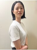 【morio】切りっぱなしワンレングスボブ♪