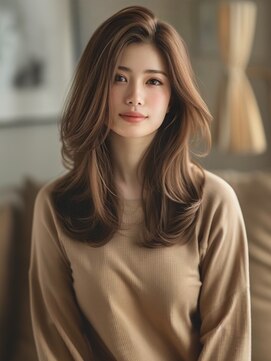 アルトリスト(Altruist Aging×HAIR&SPA) ★ダークアッシュ大人ガーリーボブ着物ミディアムレイヤーカット