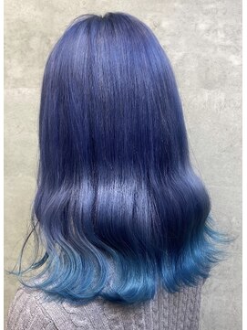 キャラ シャローネ 池袋(Chara Chalone) ブルーカラーのデザインカラー/裾カラー【岸雄一】