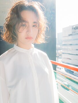 エーバイフー 江坂店(A BY WHO) A BY WHO江坂/ミディアムパーマスタイル/透明感カラー