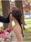 『シニヨン』/結婚式/お呼ばれ/ドレス◎