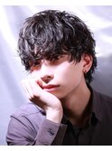 ラウンドマッシュ×シャドウパーマ/池袋/池袋駅
