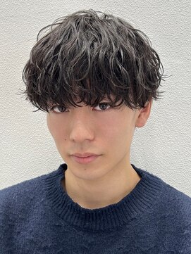 オーシャントーキョー 仙台(OCEAN TOKYO) 韓国ショートマッシュシャドウパーマ黒髪ビジネスツーブロック