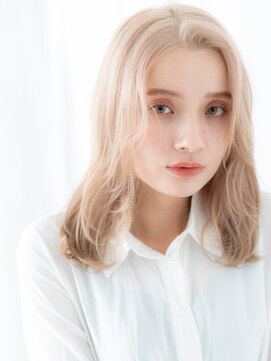 ドクターズ サロン ラブ(Dr's Salon LAB) ブリーチミルクティーベージュレイヤーロングi古河10代20代