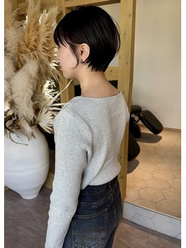 ソラ 京都桂川店(SORA.) 大人可愛い＊耳掛け丸みショートボブ◎