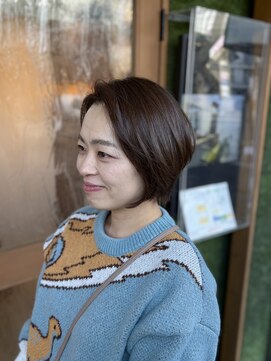 マーブル ヘアー(marble hair) ショートボブ