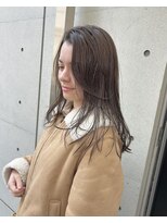 ディジョン 自由ヶ丘(Dijon)&nbsp;韓国顔まわりレイヤーカットグレージュオリーブベージュブラウン