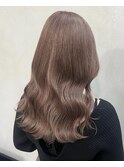 ミルクティーベージュピンクベージュダブルカラー