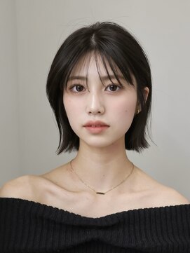 オーラ オモテサンドウ(Aura omotesando) 透明感シアーバング × コンパクト外ハネボブ