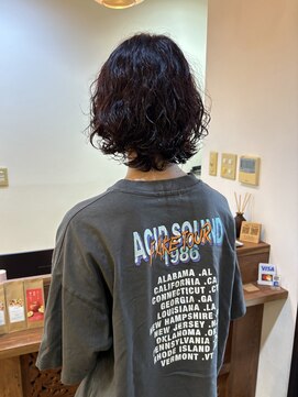 レイヤーボブパーマ