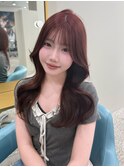水光カラー/レイヤーカット/髪質改善/中明度/韓国ヨシンモリ
