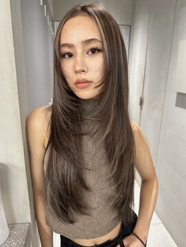 ヘアーサロングランデ(HAIR SALON GRANDE) ハイライトカラーミルクティーベージュレイヤーカット