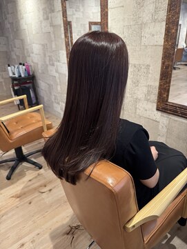 ヘアサロン アプリ(hair salon APPLI) ツヤ感溢れる！ピンクブラウン