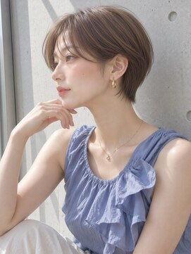 ノア 三宮店(NOA) 【NOA】大人ハンサムショート×長め前髪×透明感ブラウン