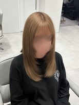 ヴィヒタ 川越 本川越(VIHTA.)&nbsp;ミルクティーカラー×レイヤーカット×ブリーチ川越本川越