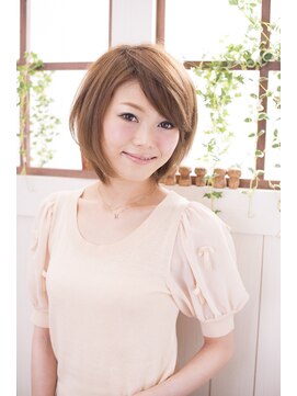 ミエルヘアーブラン(miel hair blanc) 【miel hair blanc】大人可愛いショートボブ♪