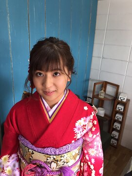 美容室エルカミノ 成人式振袖着付けヘアメイク