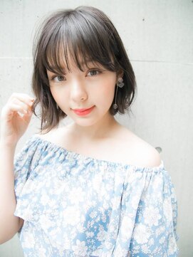 ルティア(Lutia) シースルーバング  切りっぱなしボブ 外ハネ ☆