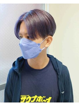 パープル(purple) メンズグレーパープル