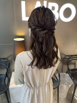 ラボー ノースプラザ店(LA'BO) ハーフアップヘアセット