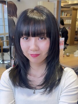 ラボヌールヘアーレーヴ 池袋店(La Bonheur hair reve) 韓国風/レイヤーカット/フルバング/グレージュカラー