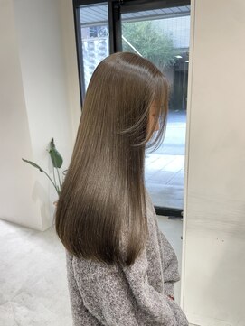 ミリー 梅田店(milly) オリーブグレージュ＊ブリーチあり＊透明感カラー